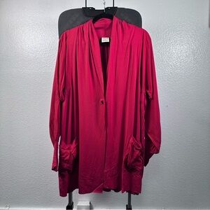 Truth + Style Women’s Red Cardigan Size S